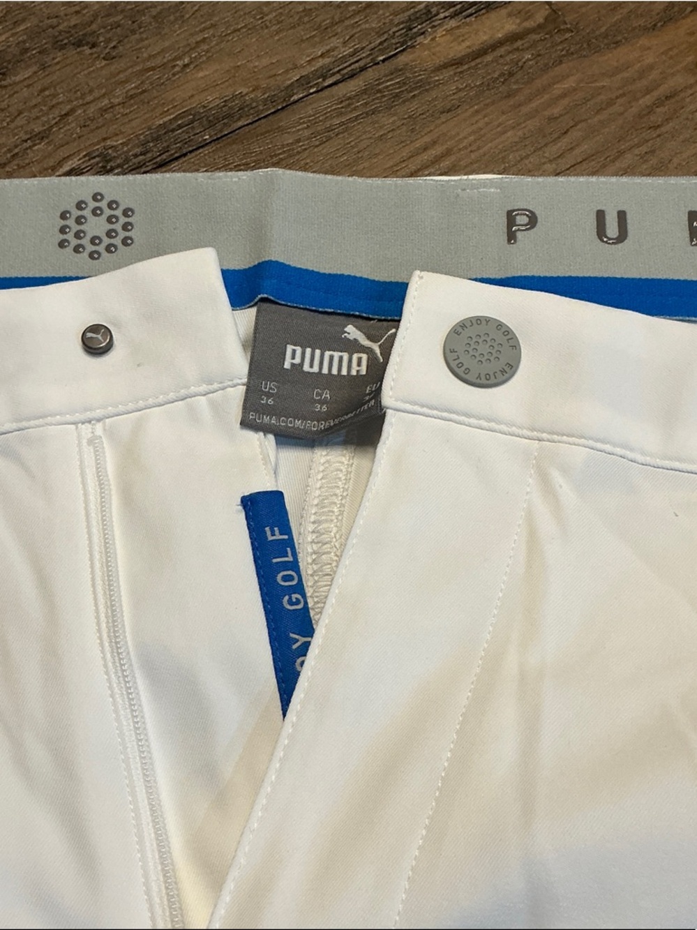 Men’s Puma White Performance Golf Shorts NEW Size 36 - Picture 4 of 4